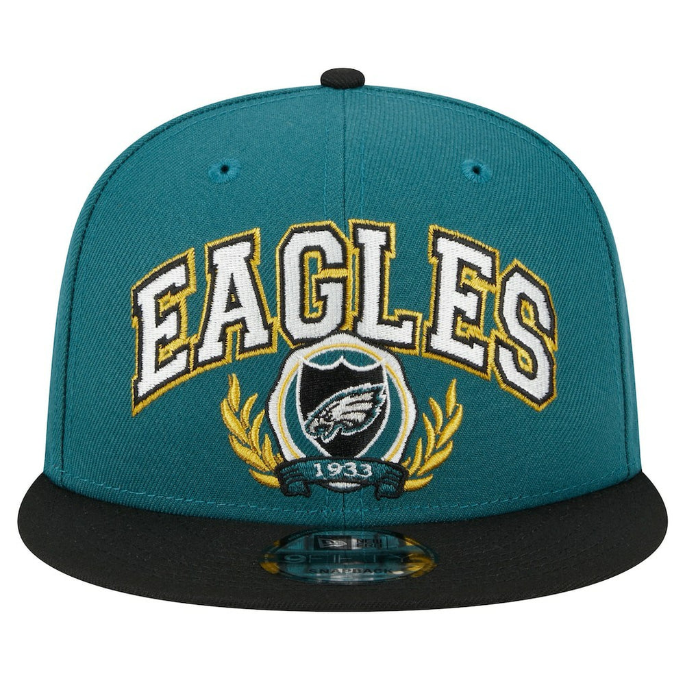 Philadelphia Eagles New Era Team Establish 9FIFTY Snapback Hat Midnight Green/Black - NFL