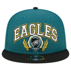 Philadelphia Eagles New Era Team Establish 9FIFTY Snapback Hat Midnight Green/Black - NFL