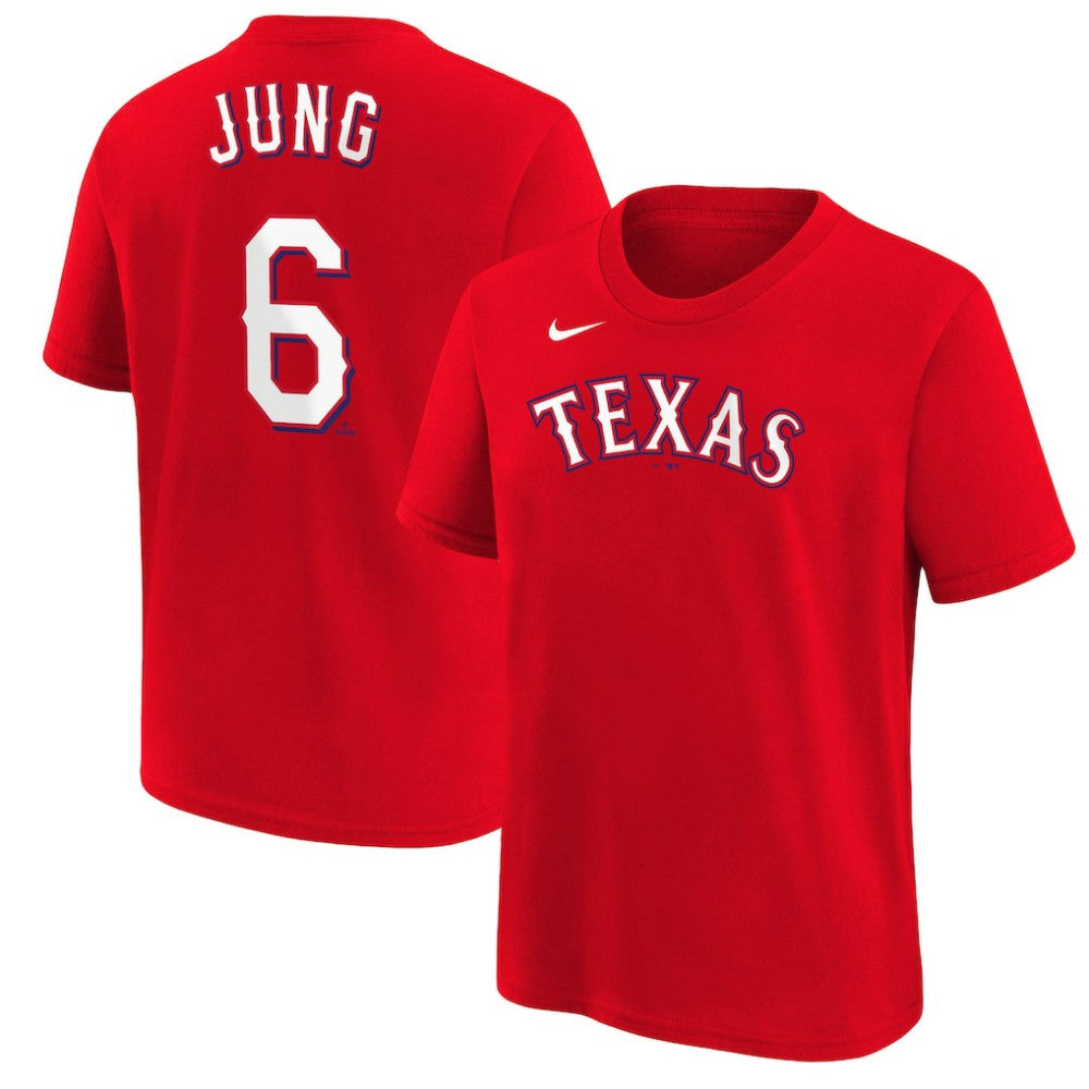 Josh Jung Texas Rangers Nike Youth Name & Number T-Shirt Sale