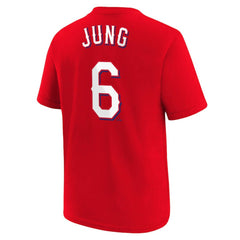 Josh Jung Texas Rangers Nike Youth Name & Number T-Shirt Sale