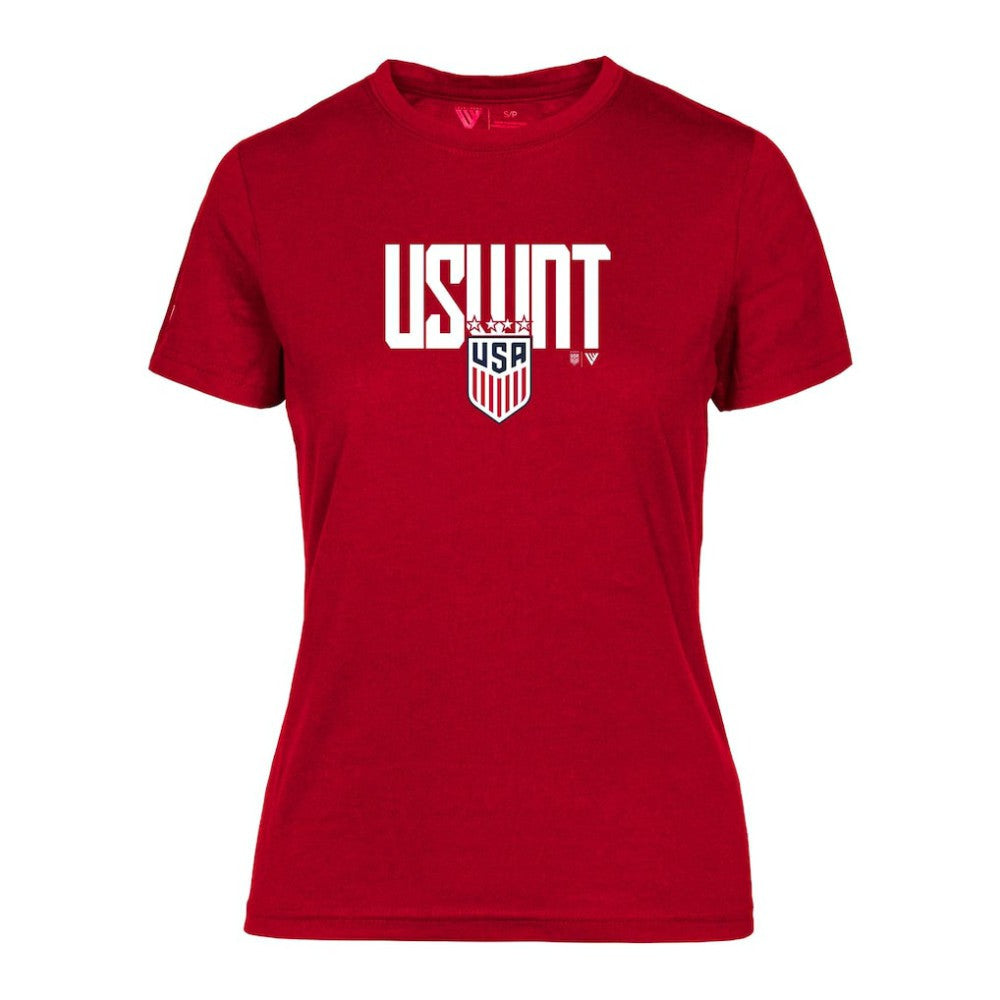 USWNT Levelwear Women's Maddox Elevate T-Shirts - Red