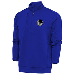 NBA - Golden State Warriors Antigua Metallic Logo Generation Quarter-Zip Top - Royal