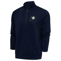 NBA - Indiana Pacers Antigua Metallic Logo Generation Quarter-Zip Top - Navy