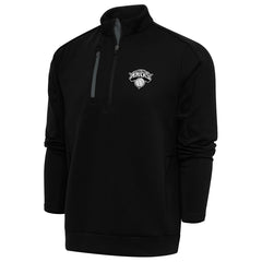 New Era - New York Knicks Antigua Metallic Logo Generation Quarter-Zip Top - Black