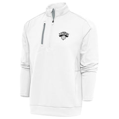 New Era - New York Knicks Antigua Metallic Logo Generation Quarter-Zip Top - White