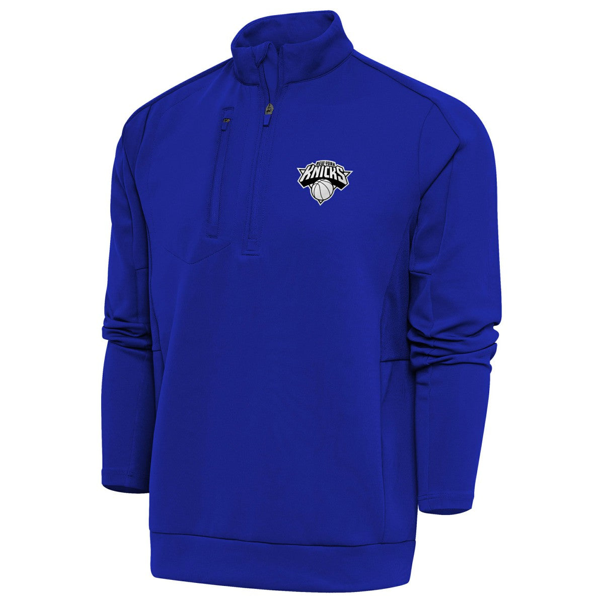 New Era - New York Knicks Antigua Metallic Logo Generation Quarter-Zip Top - Blue