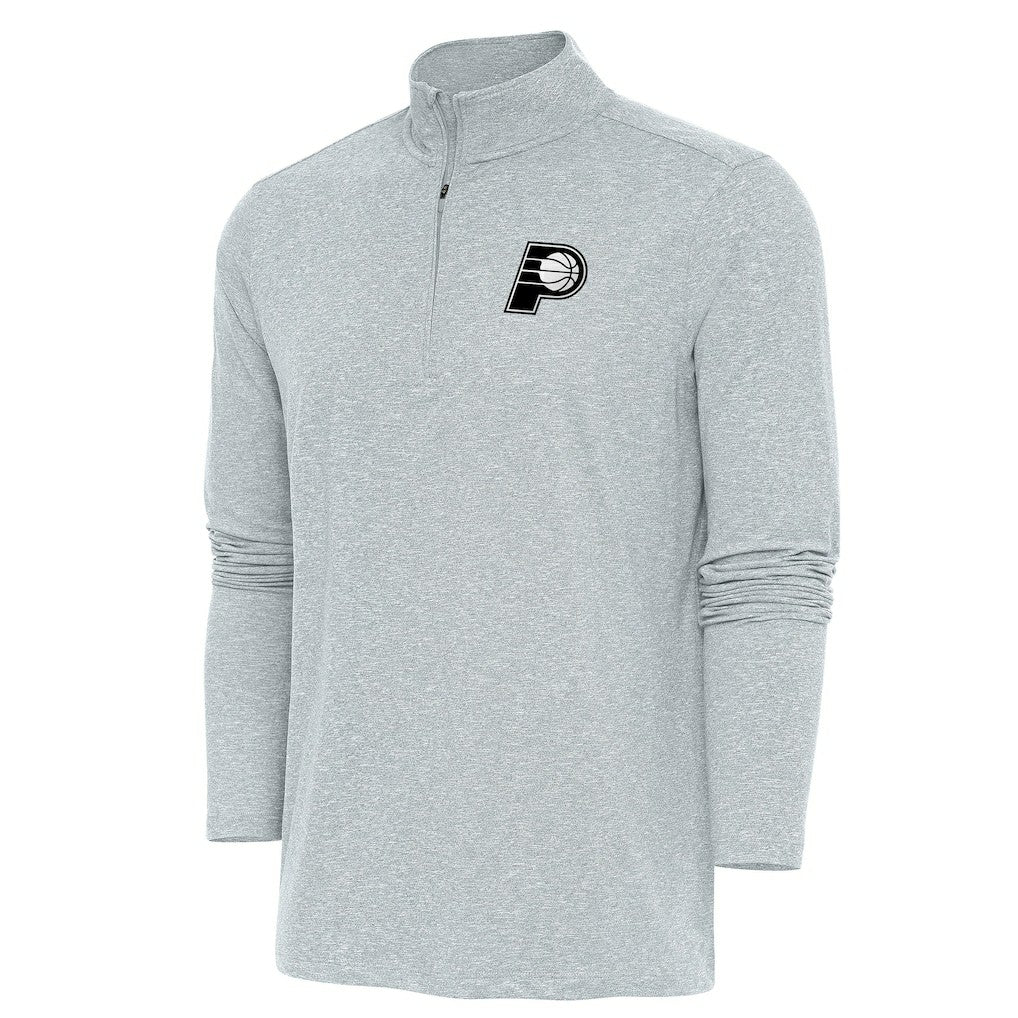 NBA - Indiana Pacers Antigua Hunk Quarter-Zip Top - Heather Gray