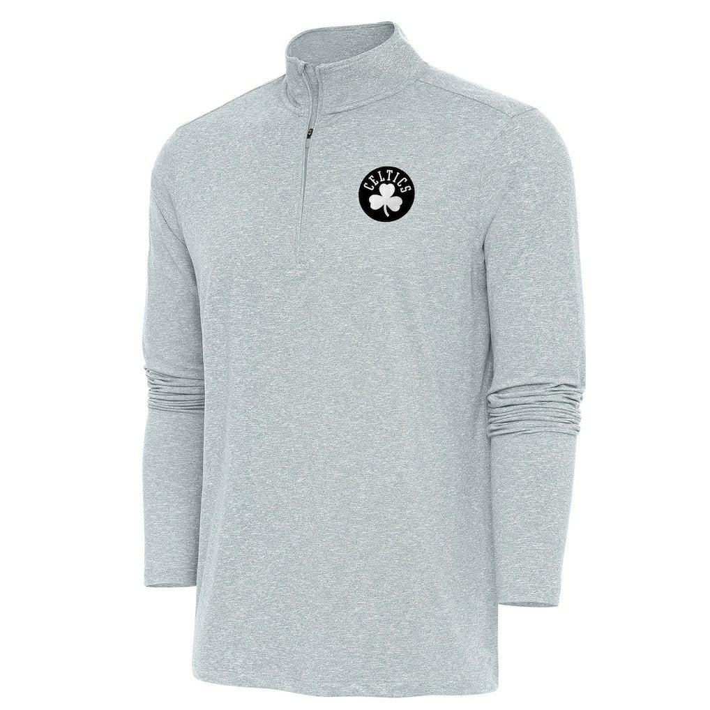 NBA - Boston Celtics Antigua Hunk Quarter-Zip Top - Heather Gray
