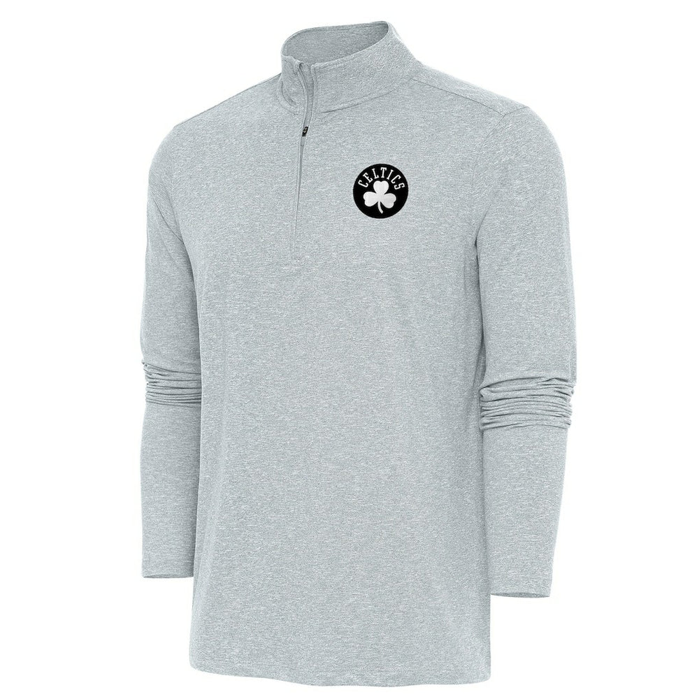 NBA - Boston Celtics Antigua Hunk Quarter-Zip Top - Heather Gray