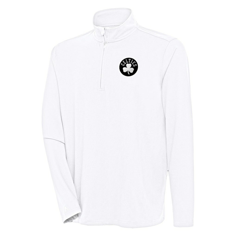 NBA - Boston Celtics Antigua Hunk Quarter-Zip Top - White