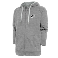 NBA - Cleveland Cavaliers Antigua Metallic Logo Victory Raglan Full-Zip Hoodie - Heather Gray