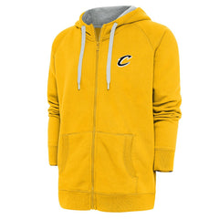 NBA - Cleveland Cavaliers Antigua Metallic Logo Victory Raglan Full-Zip Hoodie - Gold