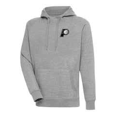 NBA - Indiana Pacers Antigua Metallic Logo Victory Raglan Pullover Hoodie - Heather Gray