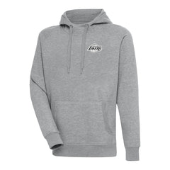 NBA - Los Angeles Lakers Antigua Metallic Logo Victory Raglan Pullover Hoodie - Heather Gray