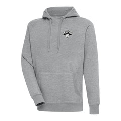 NBA - New York Knicks Antigua Metallic Logo Victory Raglan Pullover Hoodie - Heather Gray
