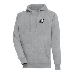 NBA - Phoenix Suns Antigua Metallic Logo Victory Raglan Pullover Hoodie - Heather Gray