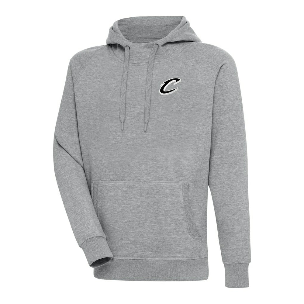 NBA - Cleveland Cavaliers Antigua Metallic Logo Victory Raglan Pullover Hoodie - Heather Gray