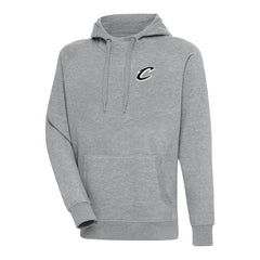 NBA - Cleveland Cavaliers Antigua Metallic Logo Victory Raglan Pullover Hoodie - Heather Gray