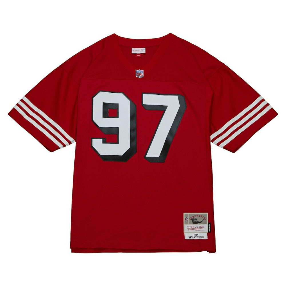 Bryant Young San Francisco 49ers Legacy Replica Jersey Scarlet - Mitchell & Ness