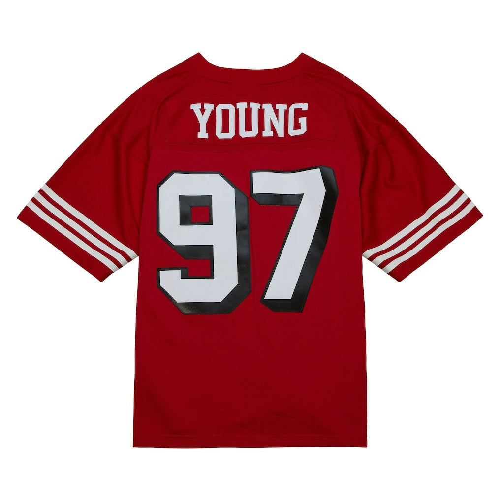 Bryant Young San Francisco 49ers Legacy Replica Jersey Scarlet - Mitchell & Ness