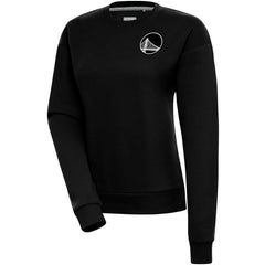 NBA - Golden State Warriors Antigua Women's Brushed Metallic Victory Pullover Sweatshirt - Black