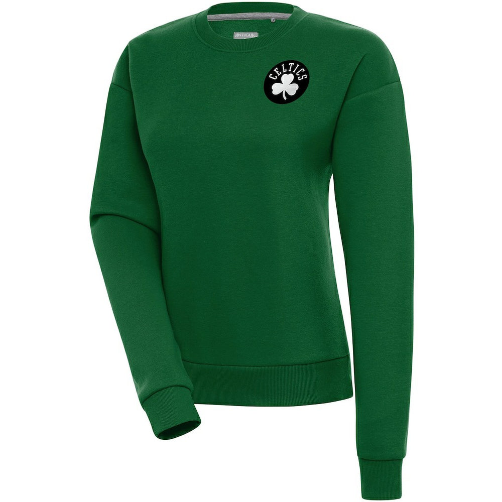 NBA - Boston Celtics Antigua Women's Brushed Metallic Victory Pullover Sweatshirt - Kelly Green