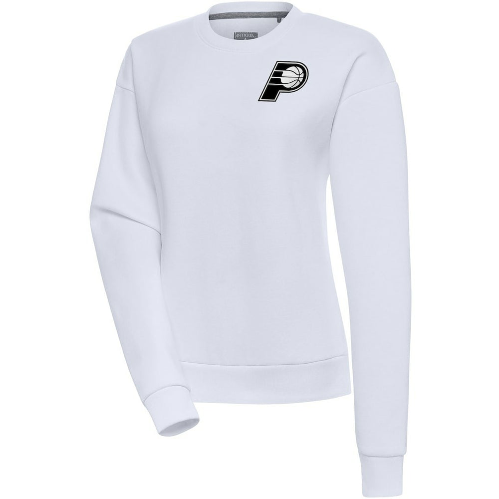 NBA - Indiana Pacers Antigua Women's Brushed Metallic Victory Pullover Sweatshirt - White