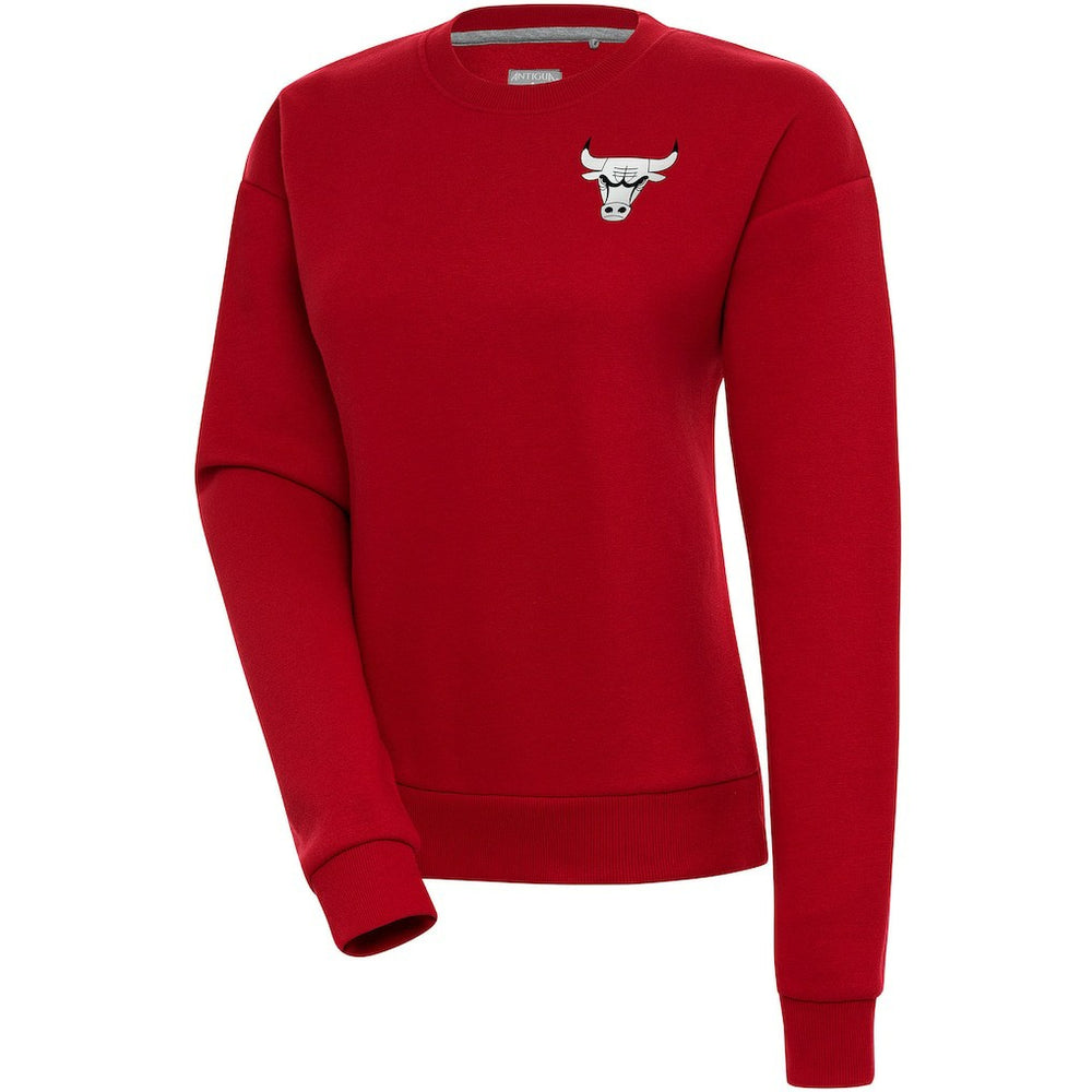 NBA - Chicago Bulls Antigua Women's Brushed Metallic Victory Pullover Sweatshirt - Red