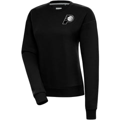 NBA - Indiana Pacers Antigua Women's Brushed Metallic Victory Pullover Sweatshirt - Black