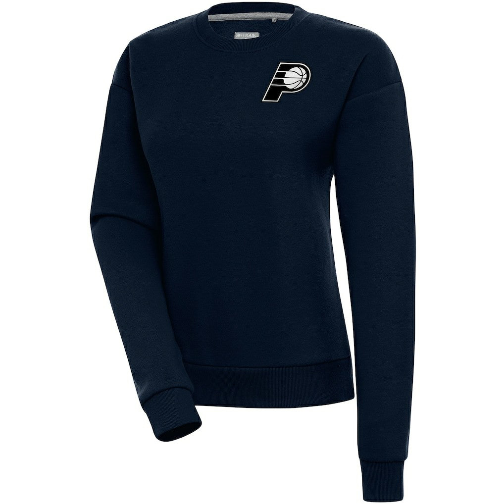 NBA - Indiana Pacers Antigua Women's Brushed Metallic Victory Pullover Sweatshirt - Navy