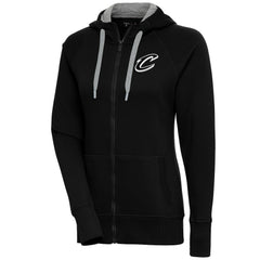 NBA - Cleveland Cavaliers Antigua Women's Brushed Metallic Victory Full-Zip Hoodie - Black