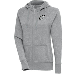 NBA - Cleveland Cavaliers Antigua Women's Brushed Metallic Victory Full-Zip Hoodie - Heather Gray