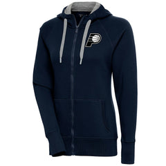 NBA - Indiana Pacers Antigua Women's Brushed Metallic Victory Full-Zip Hoodie - Navy