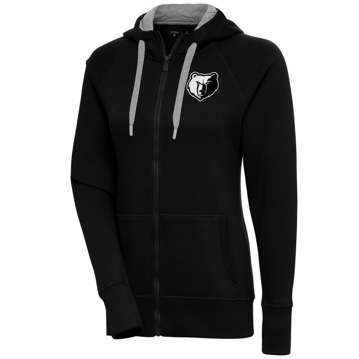 NBA - Memphis Grizzlies Antigua Women's Brushed Metallic Victory Full-Zip Hoodie - Black