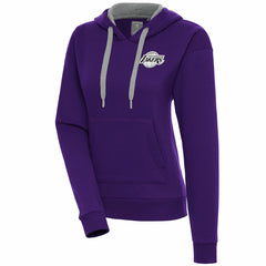 NBA - Los Angeles Lakers Antigua Women's Brushed Metallic Victory Pullover Hoodie - Purple
