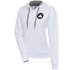 NBA - Boston Celtics Antigua Women's Brushed Metallic Victory Pullover Hoodie - White