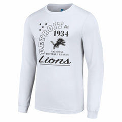 Detroit Lions Starter Arch City Long Sleeve T-Shirt White - NFL