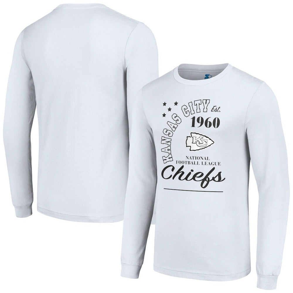 Kansas City Chiefs Starter Arch City Long Sleeve T-Shirt White - NFL