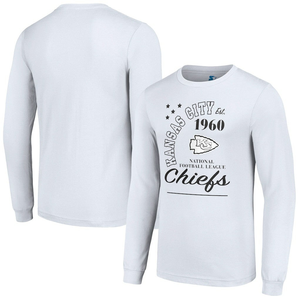 Kansas City Chiefs Starter Arch City Long Sleeve T-Shirt White - NFL