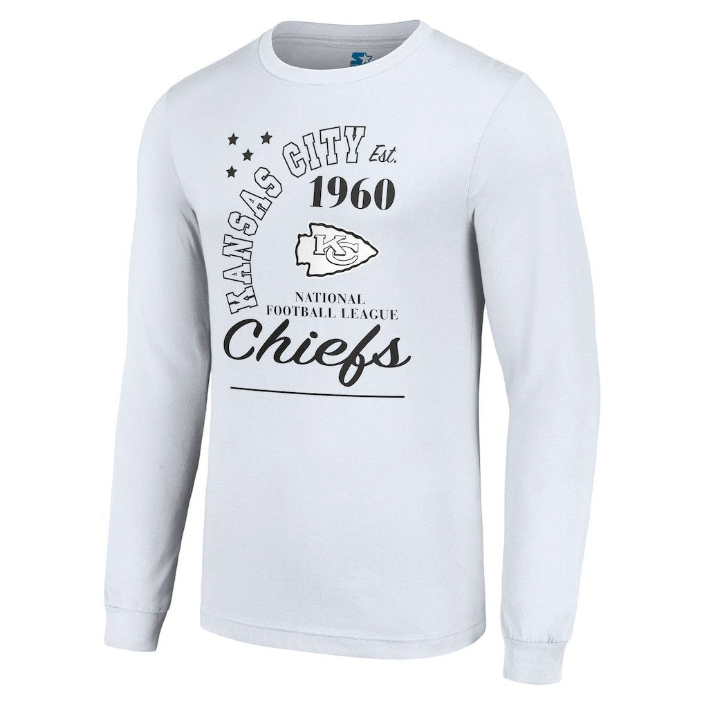 Kansas City Chiefs Starter Arch City Long Sleeve T-Shirt White - NFL