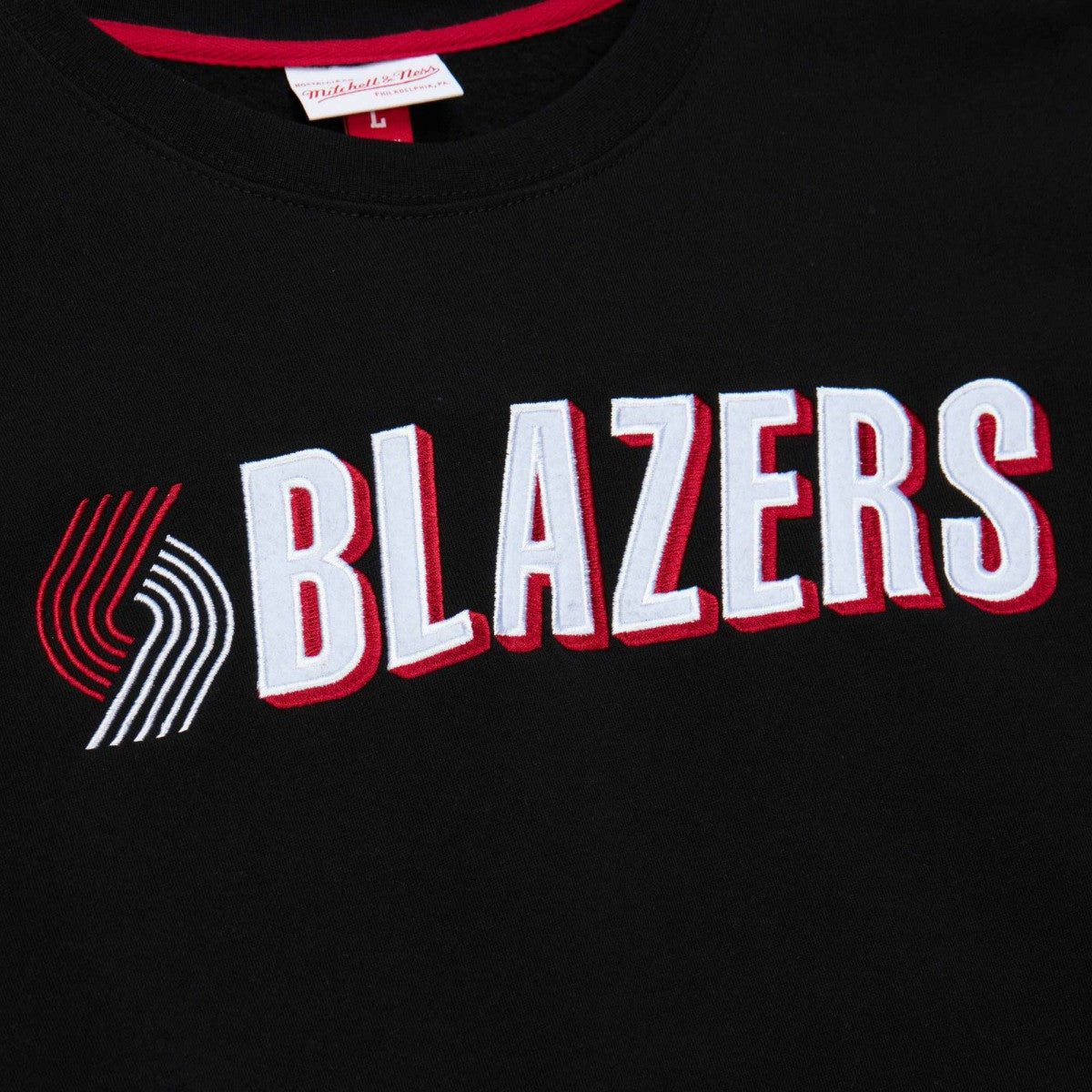 Mitchell & Ness - Portland Trail Blazers Hardwood Classics There and Back Pullover Sweatshirt - Black