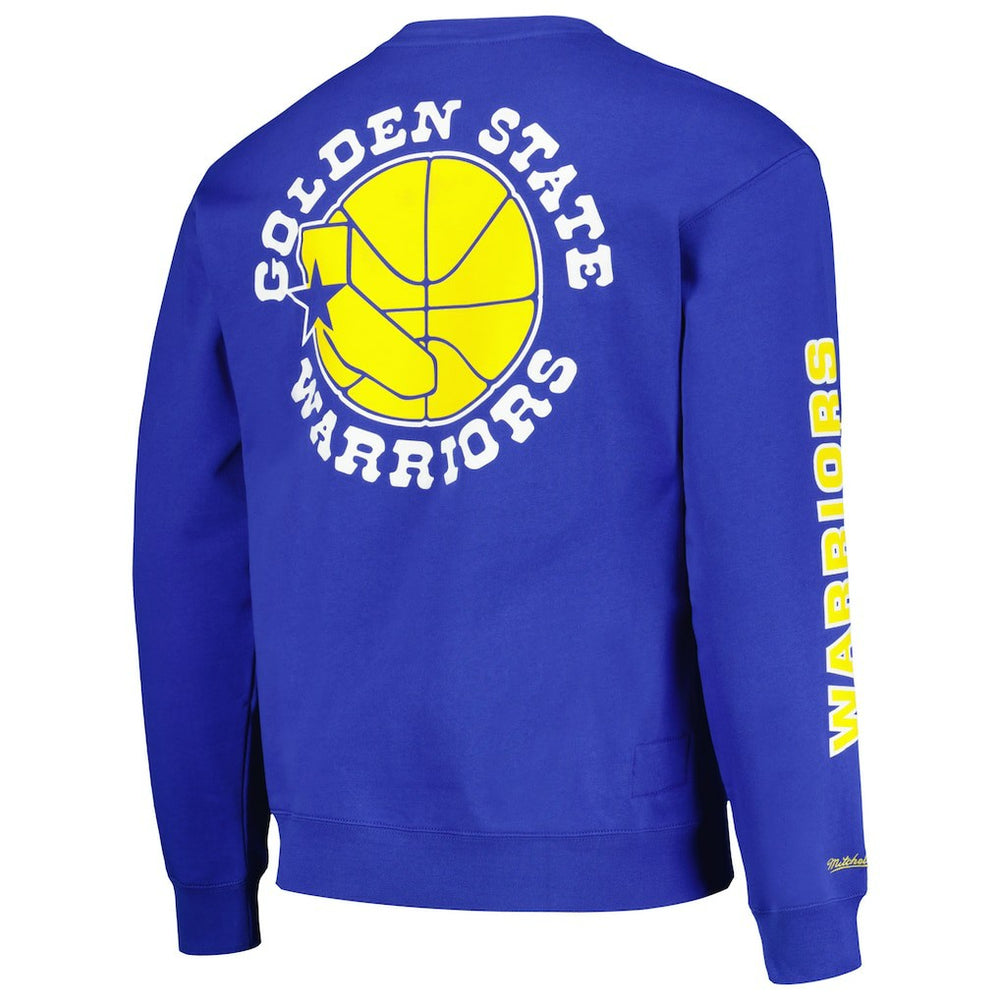 Mitchell & Ness - Golden State Warriors Hardwood Classics There and Back Pullover Sweatshirt - Royal