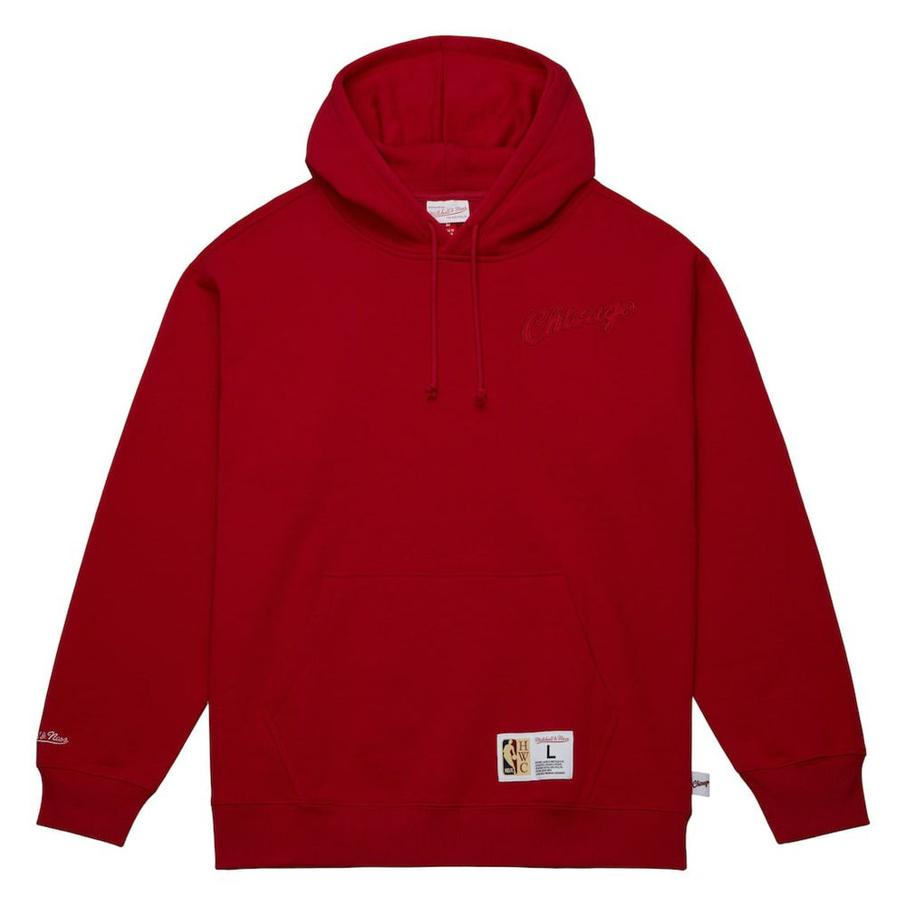 Mitchell & Ness - Chicago Bulls Hardwood Classics Tonal Pullover Hoodie - Red