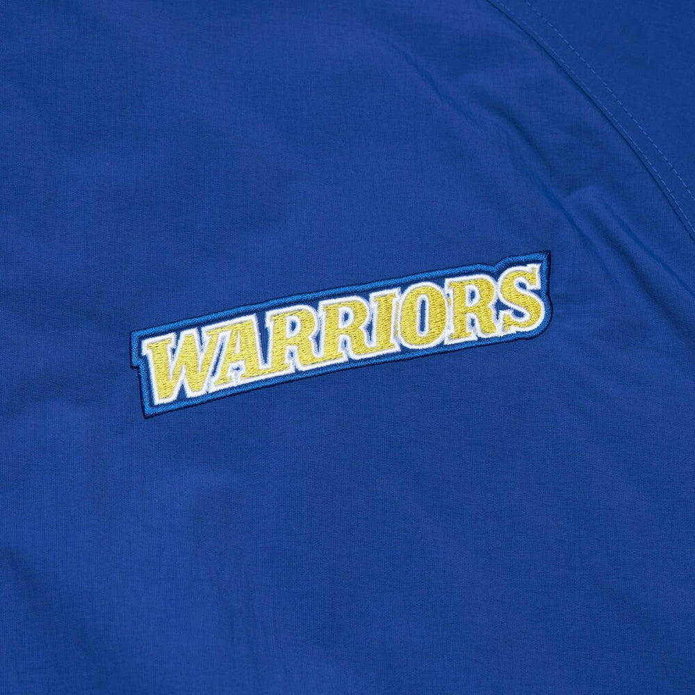 Mitchell & Ness - Golden State Warriors Hardwood Classics Retro Quilted Raglan Full-Zip Hoodie - Royal