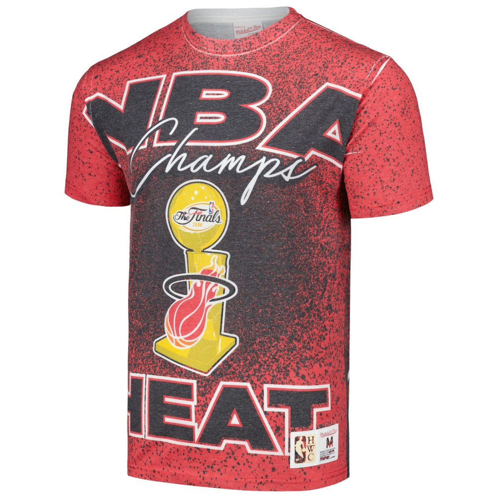 Mitchell & Ness - Miami Heat Hardwood Classics 2006 NBA Champions Champ City T-Shirt - Red