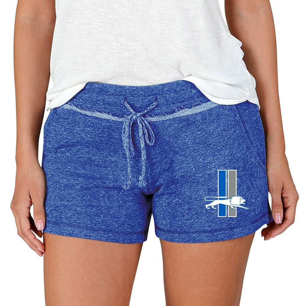 Detroit Lions Concepts Sport Women's Mainstream Terry Lounge Shorts Blue - NFL