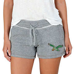 Philadelphia Eagles Concepts Sport Women's Mainstream Terry Lounge Shorts Gray - NFL