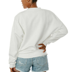 San Francisco 49ers Gameday Couture Women's Oversized Take A Holiday Pullover Sweatshirt White - NFL