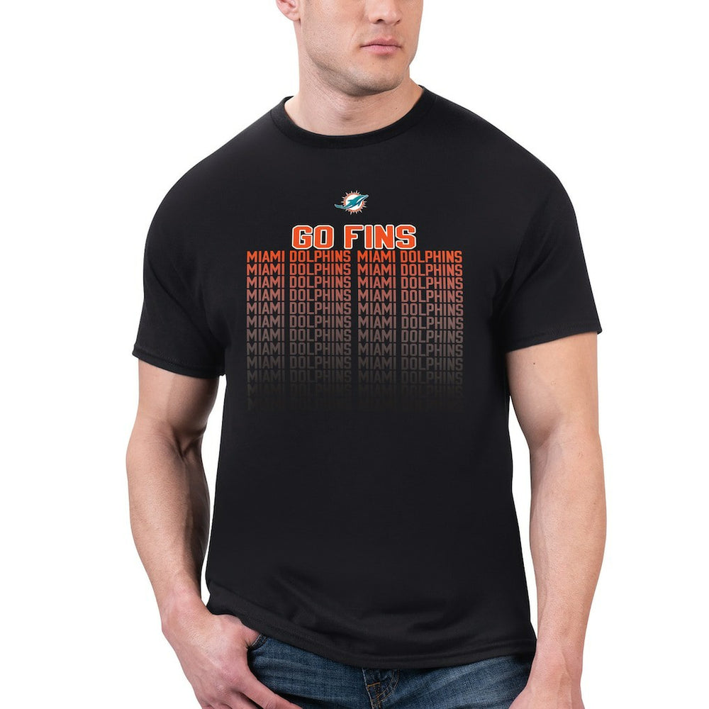 Miami Dolphins Starter Slogan T-Shirt Black - NFL