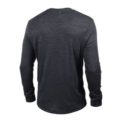 Minnesota Wild - Champion Multi-Logo Tri-Blend Long Sleeve T-Shirt Heather Black